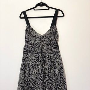 DKNY Flowing Dark Grey, Grey and White Sundress